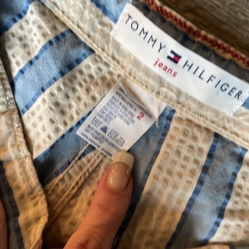 Tommy Hilfiger pants size 2 Striped casual drawstring pants - Picture 3 of 7